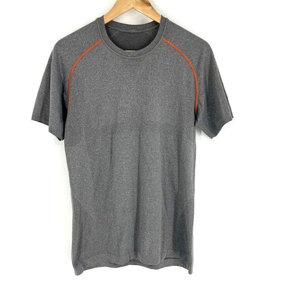 Lululemon T Shirt Size Small Mens Gray Metal Vent Tech Short Sleeve Gym Tee - Picture 1 of 8